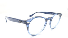 Rayban RB2180V 5572 Blue Marble Unisex Round Full Rim Eyeglasses 47mm