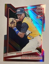 2022 Elite Extra Edition Daurin Fernandez Red Prime Numbers Die-Cut SN #85 #172