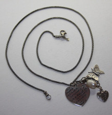 Silpada Sterling Silver "Live a Charmed Life" Pearl Necklace 28" N2199 073GRA 