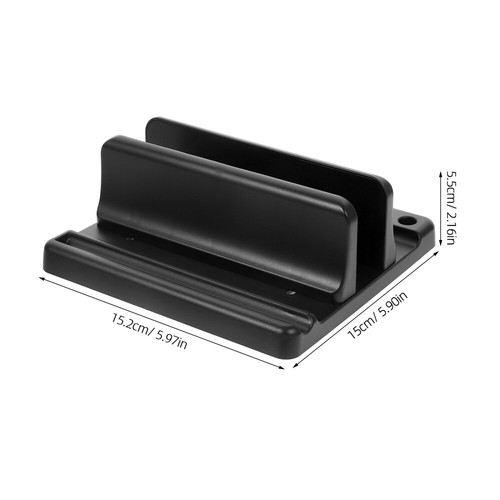 1PC Laptop Stand Vertical Laptop Bracket Compatible for Pro (Black) - 第 11/12 張圖片