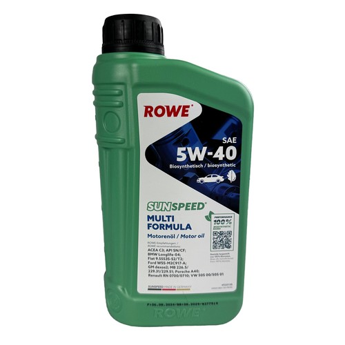 9L Rowe SUNSPEED MULTI FORMULA SAE 5W-40 BMW Longlife-04 MB 229.31/229.51 - Bild 4 von 5