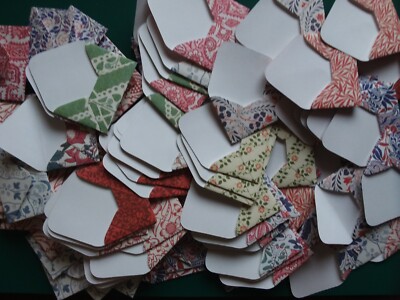 12 x MINI BRIEFUMSCHLÄGE 7cm x 5cm V&A Designpapier's / weiße Einlage