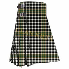 Scottish Traditional Burns Check Handmade 8-yard Tartan Kilt For Men Custom Size