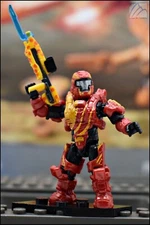 HALO MEGA BLOKS CONSTRUX BLUE UNSC SPARTAN DEFENDER MINI FIGURE FWD97 HELIOS