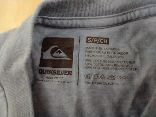 Camiseta Quiksilver Para Hombre Playa Surf Camiseta Talla Pequeña - Imagen 3 de 4