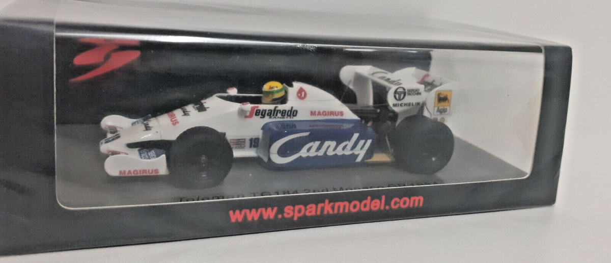 1 43 SPARK S2778 Toleman TG 184 Monaco GP 2nd 1984 #19 A.Senna