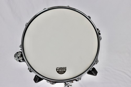 Sonor SQ2 14x6 Maple Heavy Blue Tribal High Gloss Single Lugs Chrome Hrdwr Snare - Picture 7 of 12