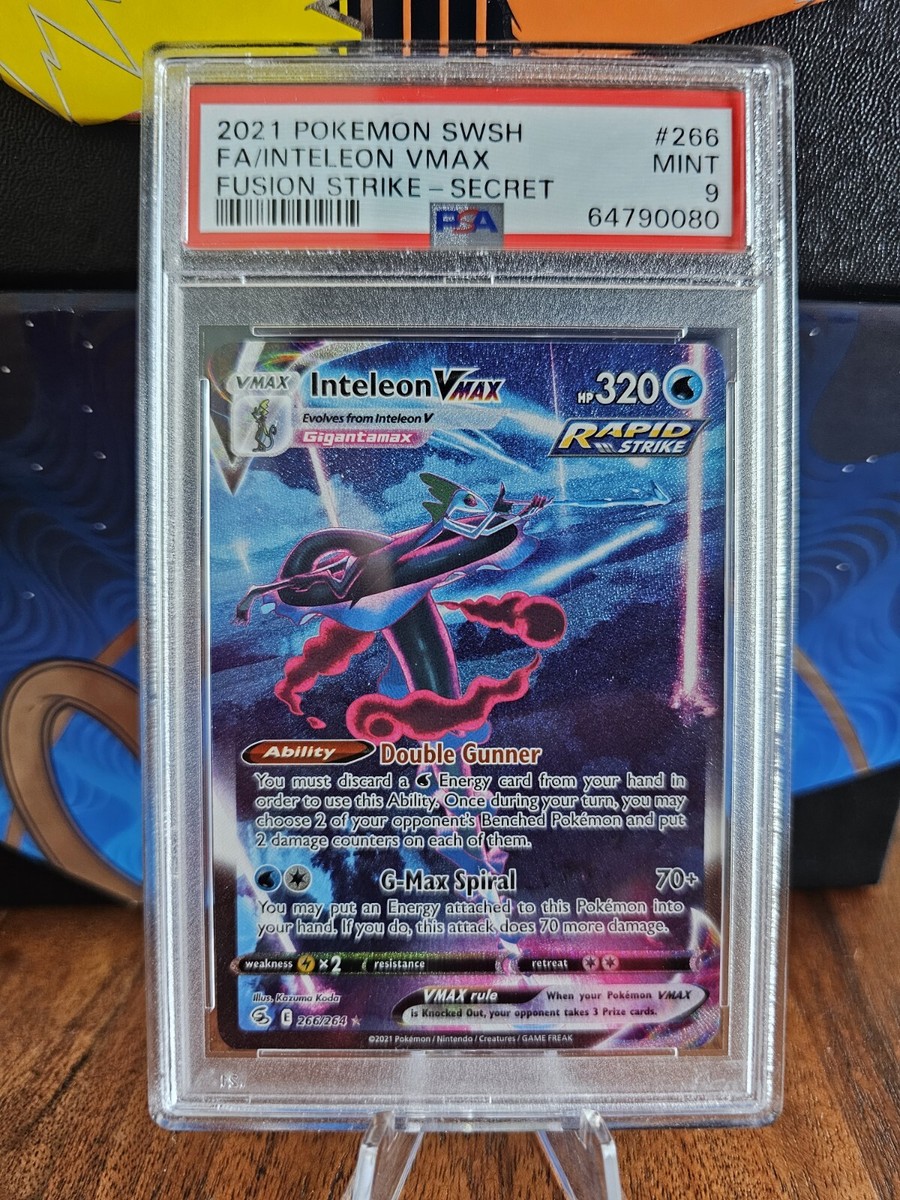 Inteleon VMAX 266/264 - Alt Art Secret Rare Pokemon Fusion Inteleon VMAX 266/264 - Alt Art Secret Rare Pokemon Fusion