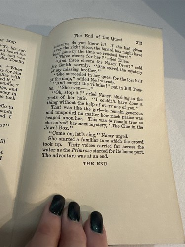 NANCY DREW “The Quest of the Missing Map” by Keene Orange Silhouette 1st Ed 1942 - Picture 10 of 13