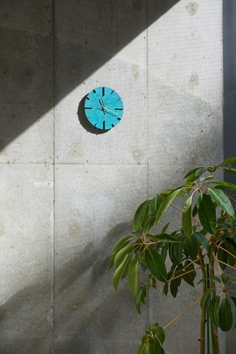 Lemnos Wall Clock Analog Brass Green "Quaint" Spotted Patina AZ15-06GN - Picture 4 of 5