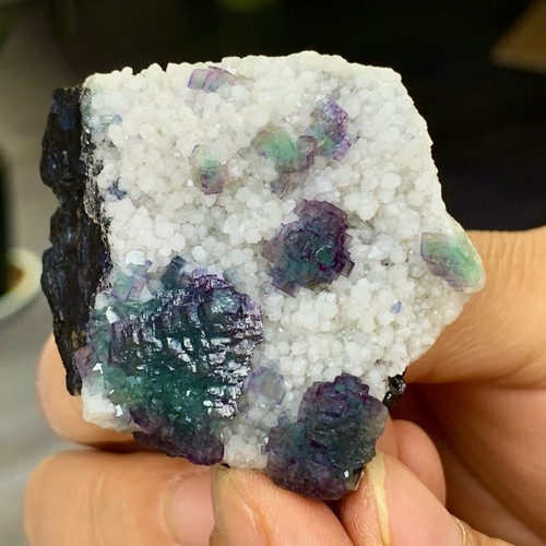 70G Natural rare purple green fluorite mineral in Inner Mongolia - Picture 16 of 18
