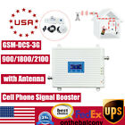 New Listing900/1800/2100 Cell Phone Signal Booster Amplifier Mobile Repeater f/ Home Signa