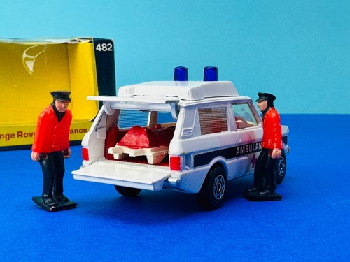 1:43 Corgi Toys #482 Range Rover Vigilant Ambulance RARE WHIZZWHEELS mib Original Box - Picture 15 of 18