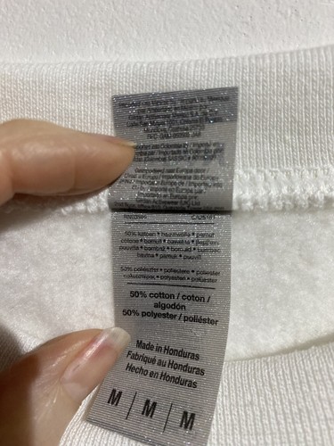 Gildan Sudadera Blanca Talla Mediana Motivo Bulldog Mezcla Algodón - Imagen 7 de 11
