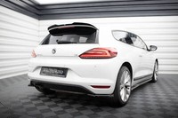 Heck Ansatz Flaps Diffusor V.1 FüR Volkswagen Scirocco Mk3 Facelift Schwarz Hoch