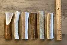 (6 PACK) SPLIT ELK ANTLER PREMIUM CHEWS (4-6") **OREGON ANTLER WORKS**