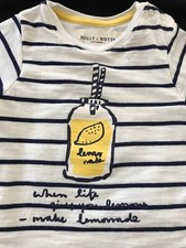 Holly Whyte (Lindex Sweden) NWOT ?If Life Gives You Lemons? Bodyshirt  2-4Months