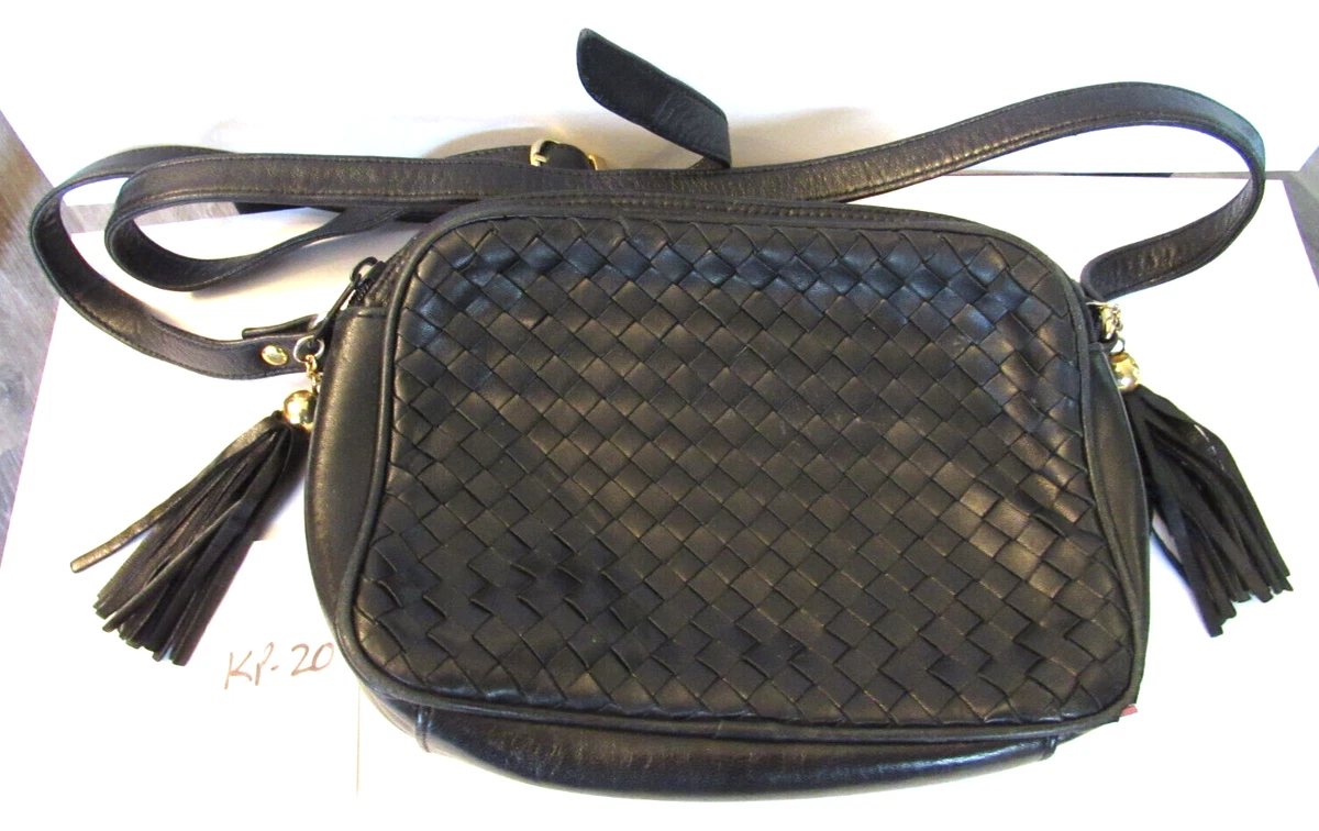 Saks Fifth Avenue Striped Velvet Handbag Made in Italy For Sale at