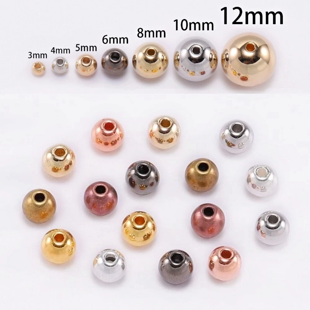 Wholesale UNICRAFTALE 200pcs 4mm Golden Round Spacer Beads Stainless Steel  Loose Beads Metal Small Hole Spacer Beads Smooth Surface Beads Finding for  DIY Bracelet Necklace Jewelry Making 