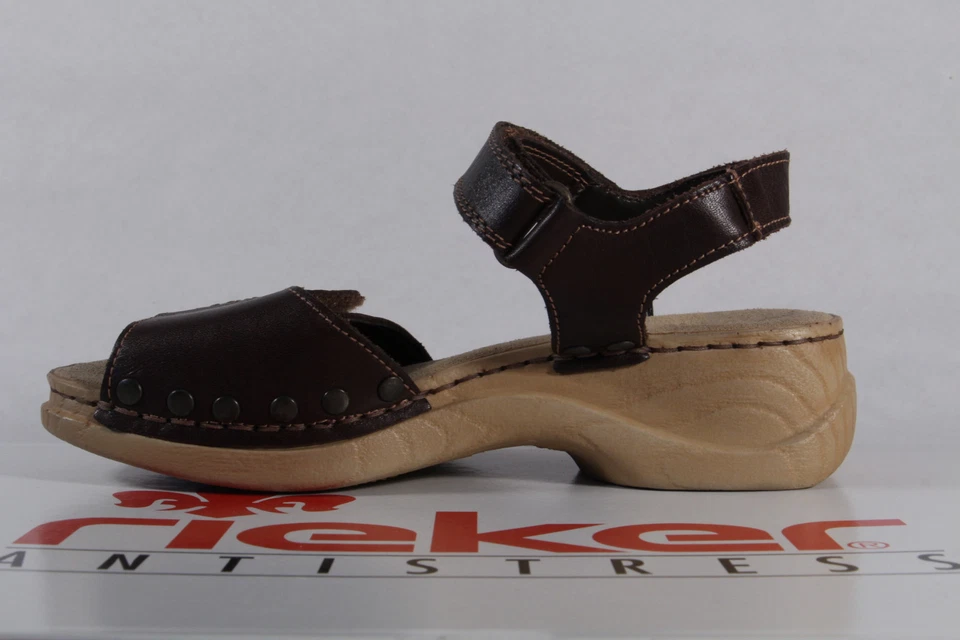 Sandalia Rieker Niñas Cuero Marrón ¡NUEVA!! Foto 3 de 4