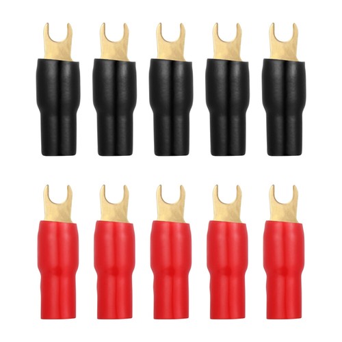 5 paia 4 manometri striscia vanga terminale vanga forcella adattatori connettori spine crimpare