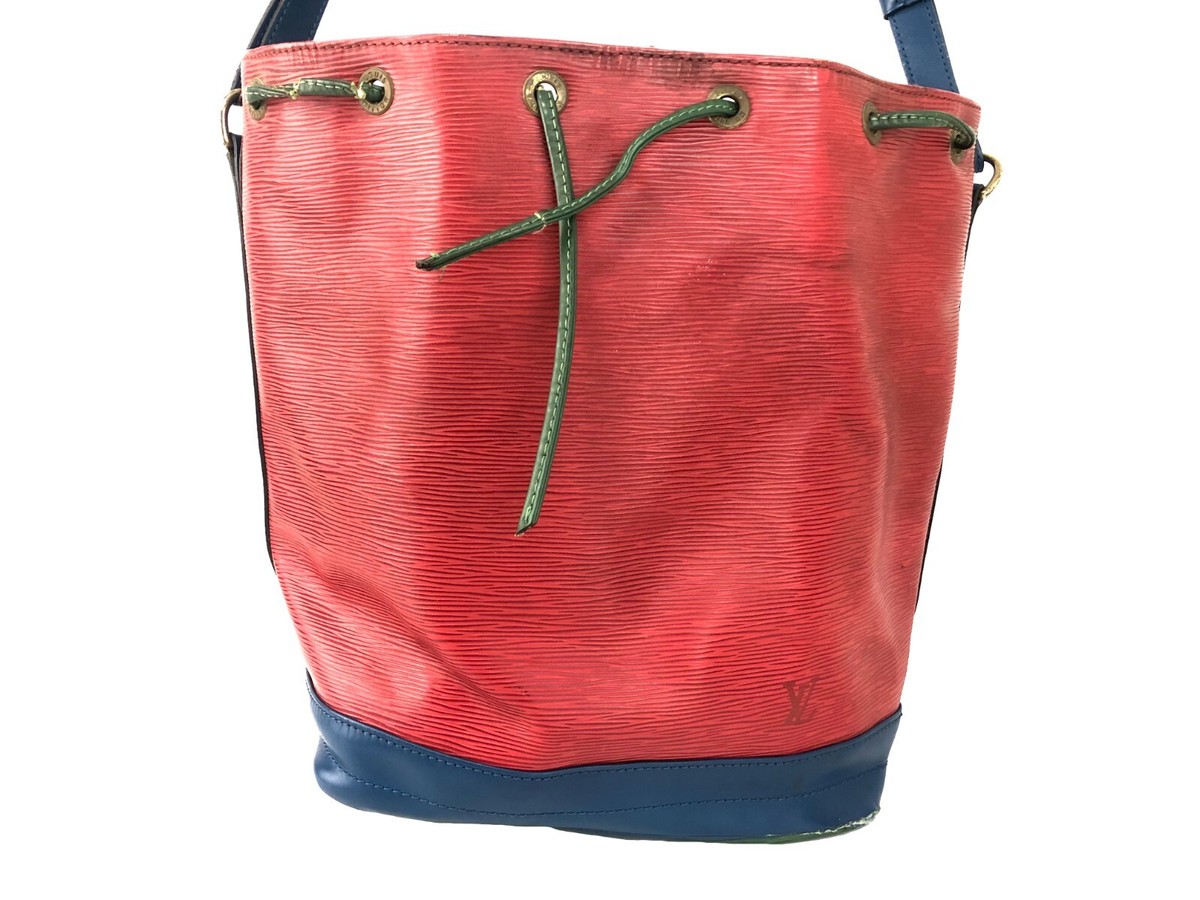 Louis Vuitton Epi Noe Tricolor Red Blue Green Drawstring