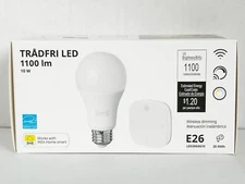 Ikea TRADFRI Remote control kit smart wireless dimmable/white spectrum E26 - NEW