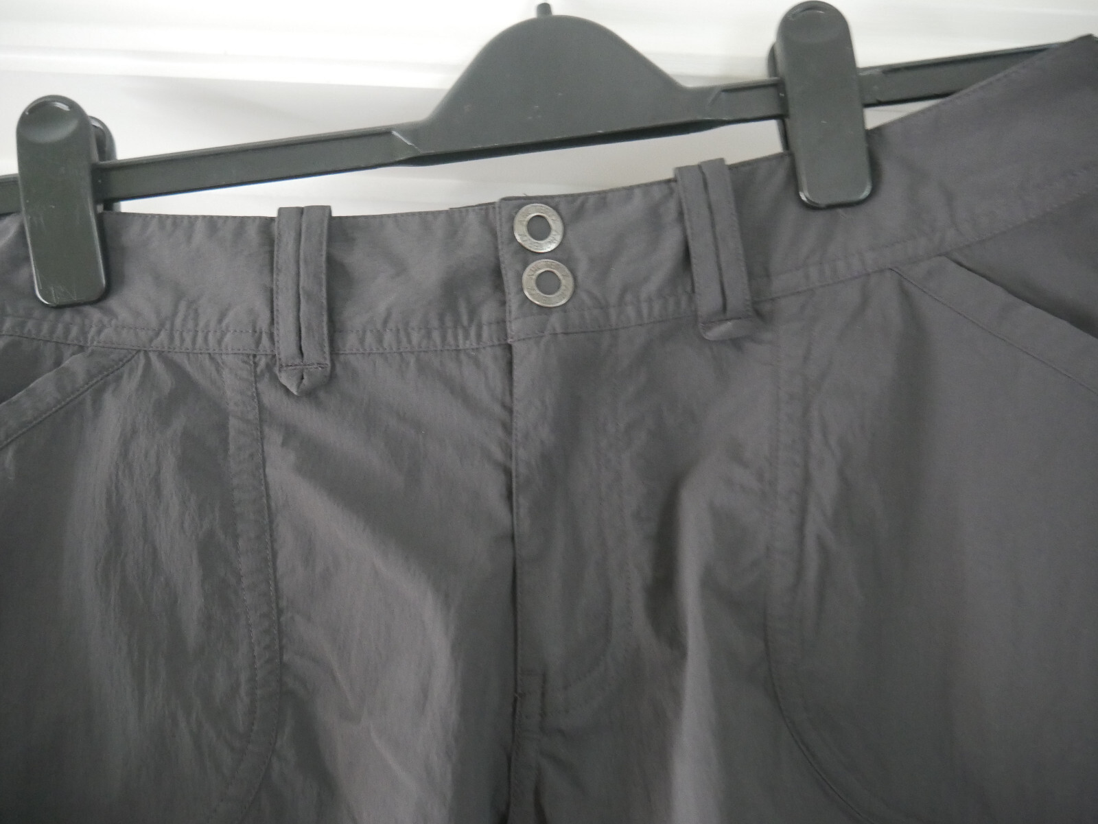 ARC'TERYX Pantaloncini grigi Arcteryx taglia 6 donna UK 10 12 32" vita estate passeggio escursionismo Desi