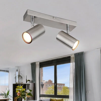 Deckenleuchte Spotleuchte Deckenstrahler Lampe Spots verstellbar 2 flammig GU10 - Bild 1 von 4