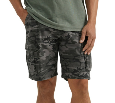 カーゴパンツ BN Camo Ripstop Cargo Shorts Gray Wrangler Men's Gray Camo 10