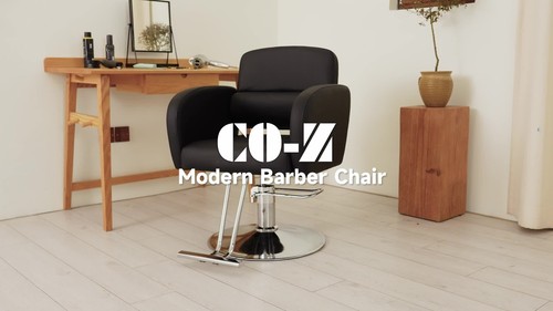 Classic Adjustable Styling Salon Barber Chair 360° Swivel Hairdressing Chair UK - Video 1 of 1