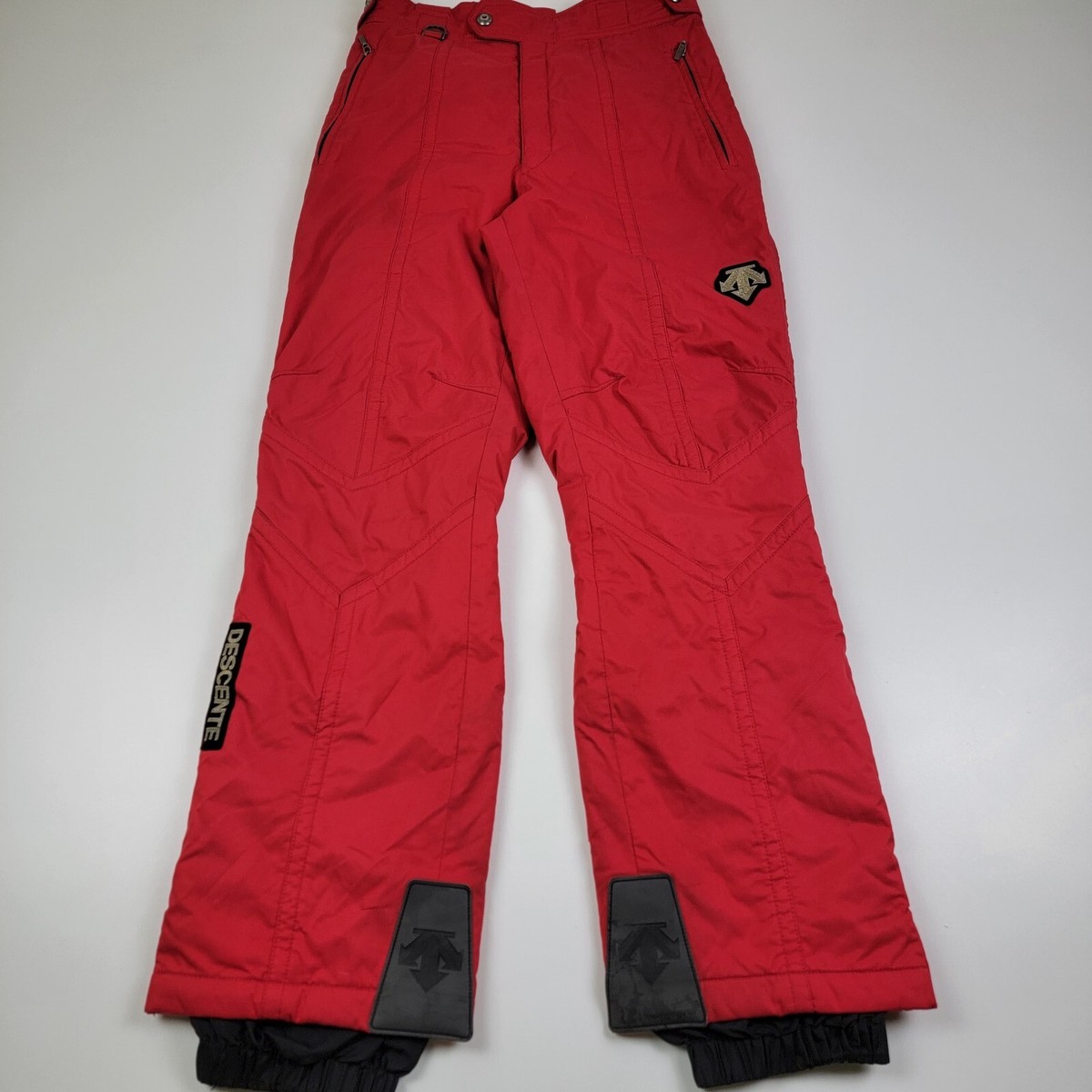 Men's Descente Insulated Stock Ski/Snow Pants Size XL 38 Red