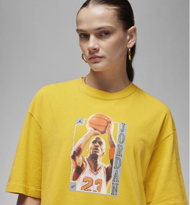 yellow jordan shirt women's