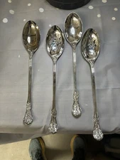 Vintage (Silverplate, 1904) by INTERNATIONAL SILVER Co (4)Serving Spoons 12 Inch