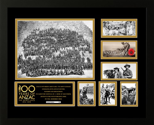 100 YEARS OF ANZAC LIMITED EDITION FRAMED MEMORABILIA - Picture 2 of 6