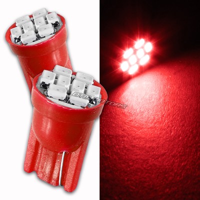 2x Blue 8 LED Replacement T10 Wedge Light Bulb 194 2450 2652 2921 2825 For NISSA