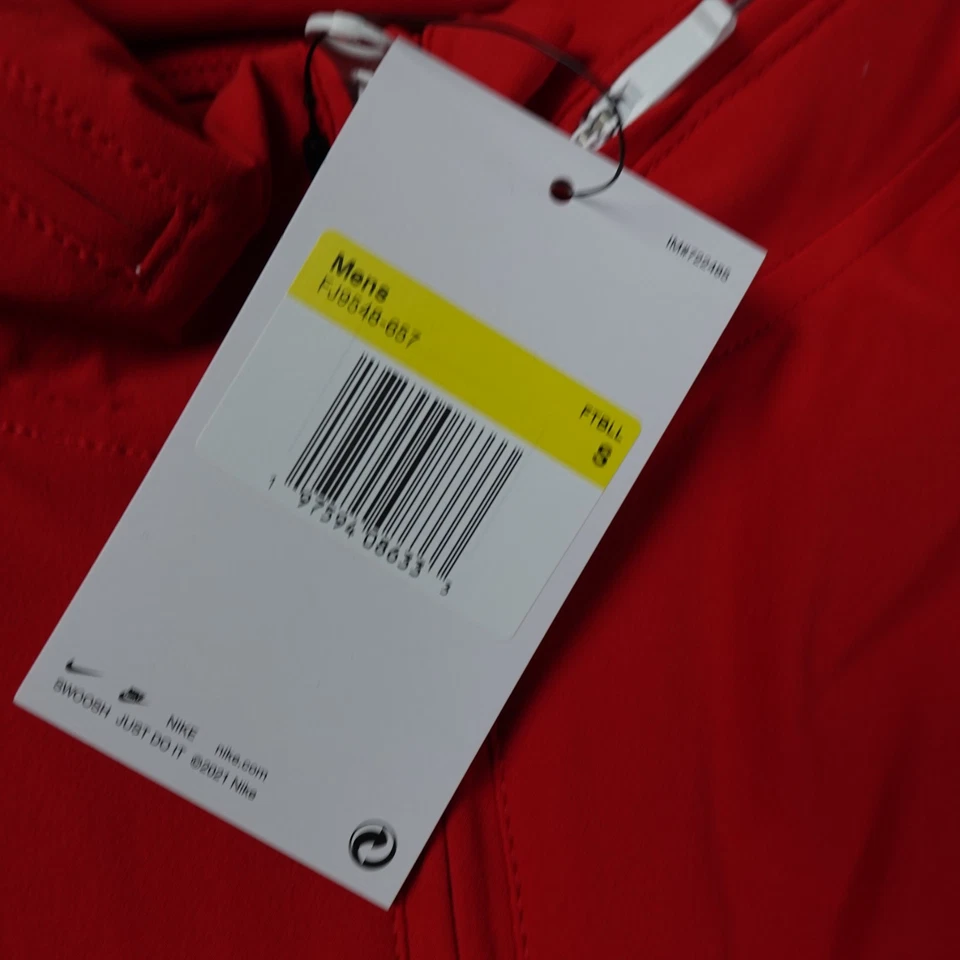 Nike Jacket Mens Small Football Coaches Sideline 1/4 Zip Hoodie Pockets - Image 2 of 4