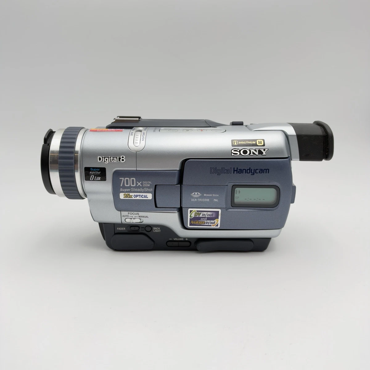 Videocámara Sony DCR-TRV330E Digital8 Hi8 Video8 Handycam digitalización probada