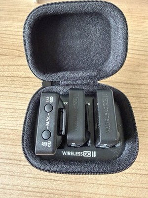 RØDE Wireless GO II Clip-On Funkmikrofon Set RX + 2x TX Ladecase USB-C Schwarz