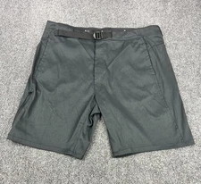Wrangler ATG Shorts Men 40 Dark Gray Nylon All Terrain Gear Cargo Hiking Stretch