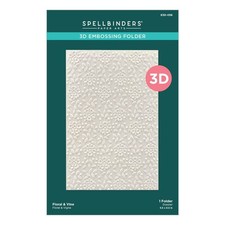 E3D-058 Floral Vine 3D Embossing Folder from The Sealed for Summer Collection
