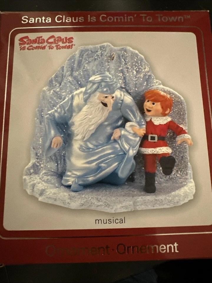 Carlton Cards Ornament Santa Claus is Comin' to Town NEW American Greetings NIB