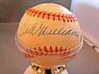 Ted Williams and Stan "The Man" Musial signed baseballs