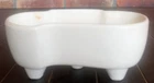 Vintage HULL POTTERY Ivory Planter #402 USA 3-Footed  MCM