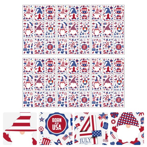 Five-pointed Star Hat Wall Stickers Electrostatic Clings for Independence Day - 第 2/12 張圖片
