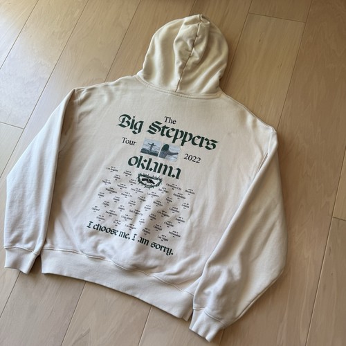 Kendrick Lamar Big Steppers Tour Hoodie Medium Cream Oklama Pullover Hip Hop - Picture 10 of 10