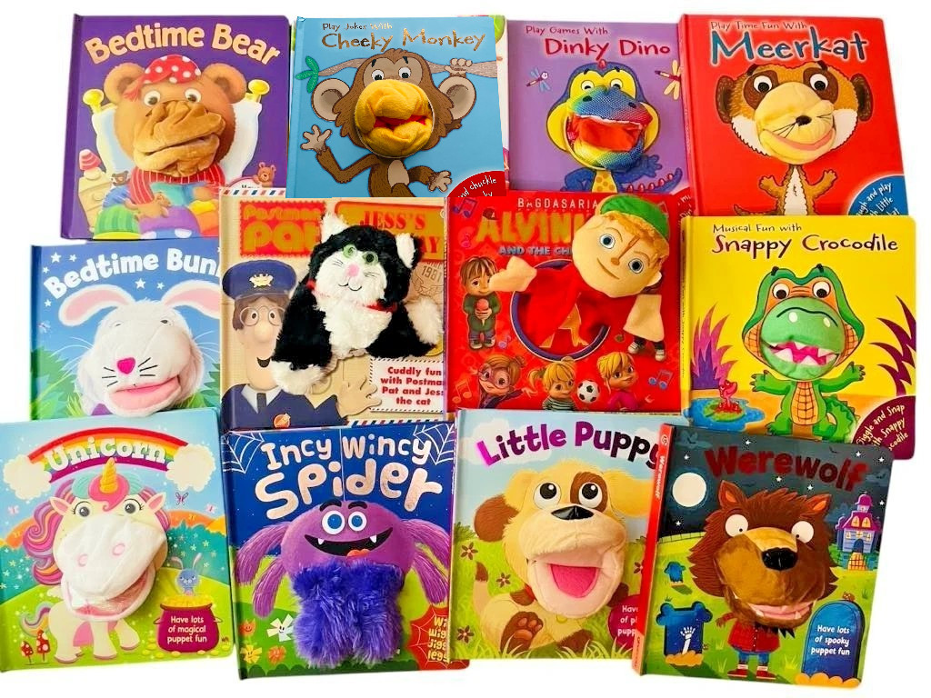 Hand Puppet Board books for baby and toddlers BIG FORMAT NEW!!