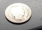 1905-O-- Barber Silver Ten Cents Dime---.900 Silver---Heavy Wear