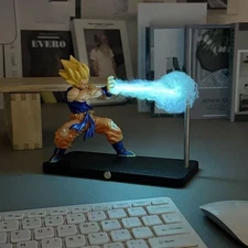 Dragon Ball Goku Kamehameha Touch Night Light Anime Desk Lamp Model Toy Gift