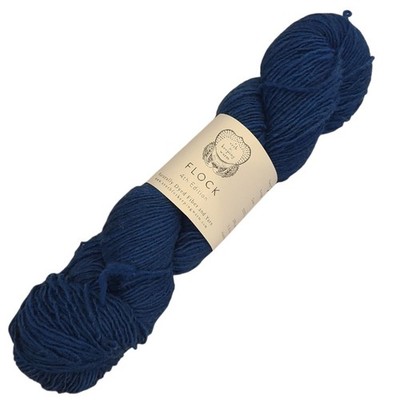 NEW A Verb for Keeping Warm  Flock Indigo Blue Sky Targhee Wool Yarn 1 Skein